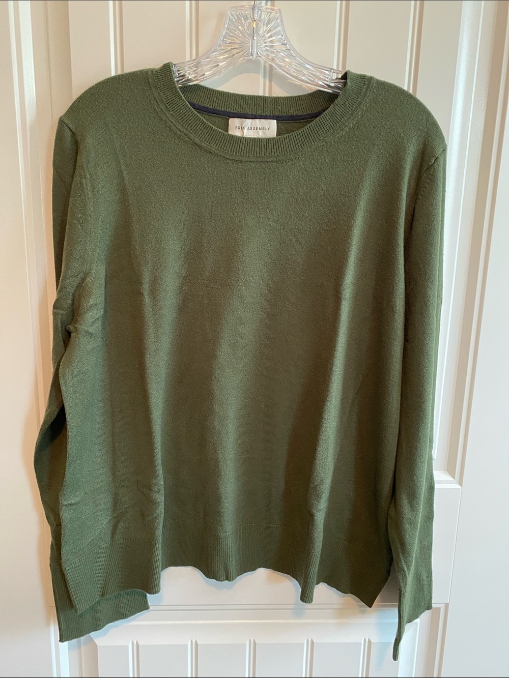Olive-Green Crewneck Sweater